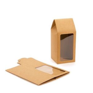 Kraft gable Box with Window