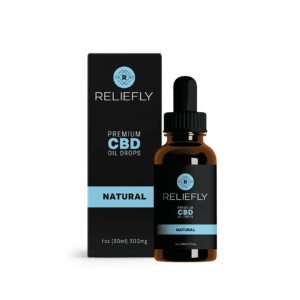 Reliefly CBD Oil Drops 300mg Box Bottle Product Photo
