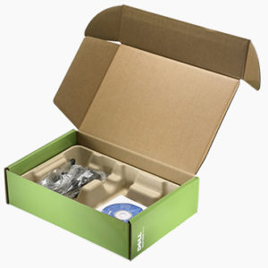 electronics corrugated printed box with cushion