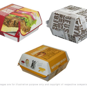 printed burger boxes