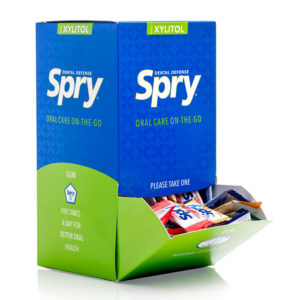 spry gum sample box open z
