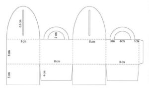 Custom Handle Boxes custom small handle boxes die line